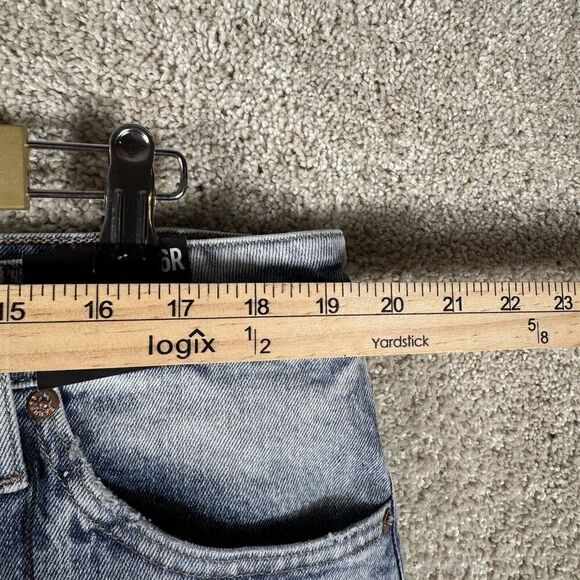 Express Jeans NWT Size‎ 16 Relaxed Tapered Mid Rise Straight Ankle Light Denim - Picture 10 of 15